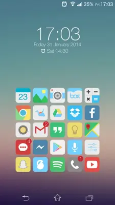 Flat for Zooper Widget Full android App screenshot 4